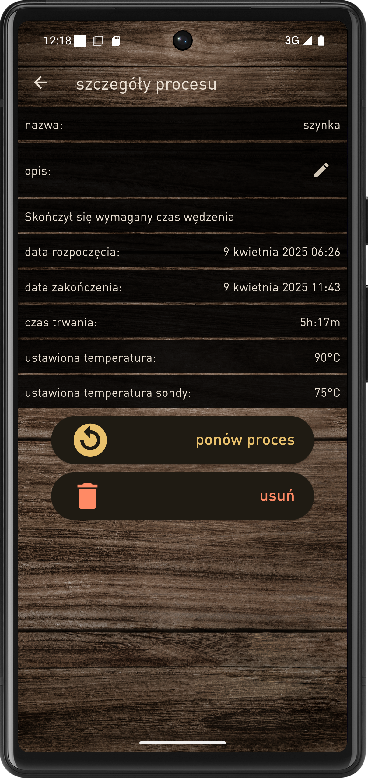 aplikacja Browin Control - ekran 5